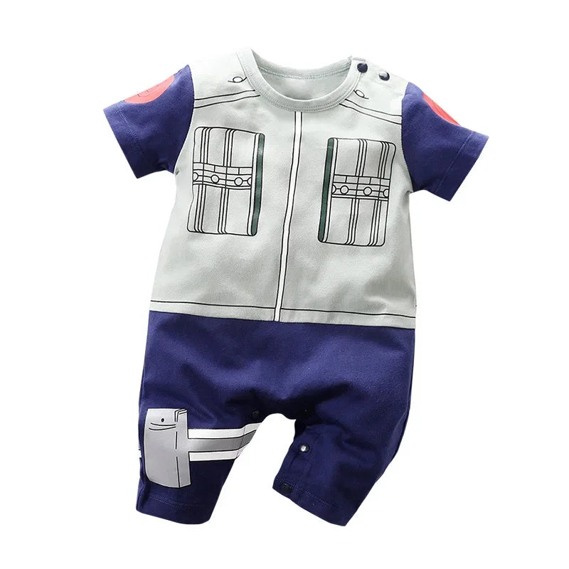Baby Boy Clothes Toddler Anime Romper Newborn Costume Summer Breathable Climbing Clothes Infant Cosplay Jumpsuit