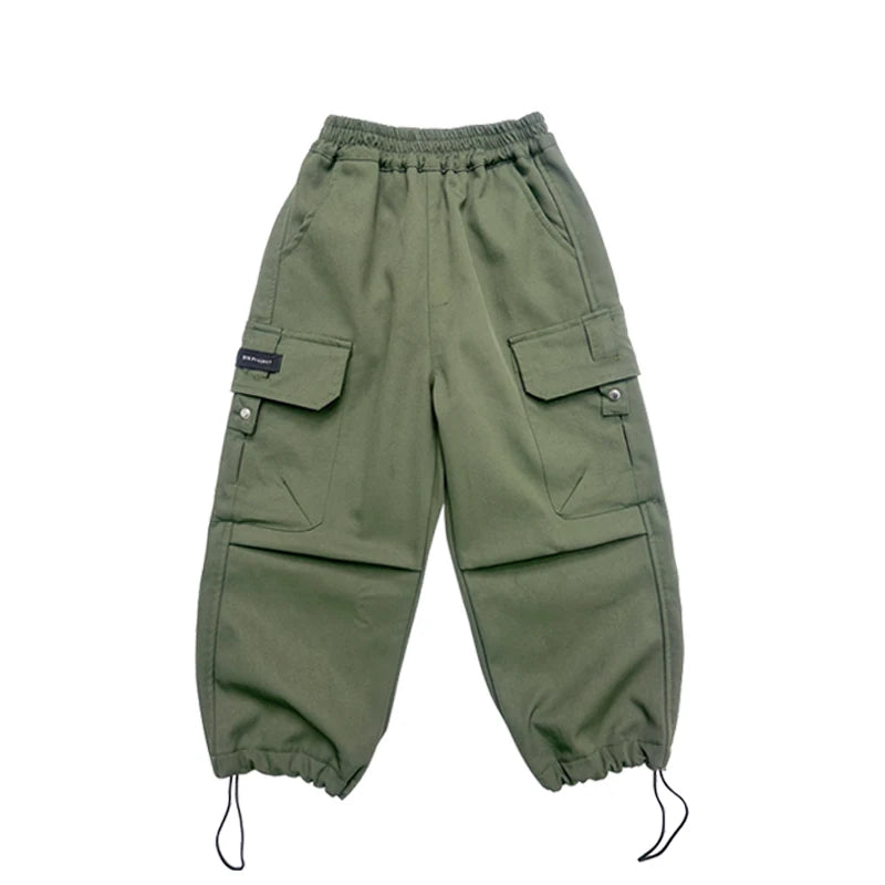 Boy Straight Pants Autumn Kids Fashion Trousers Children Casual Trackpants 2025 New Teen Work Trousers