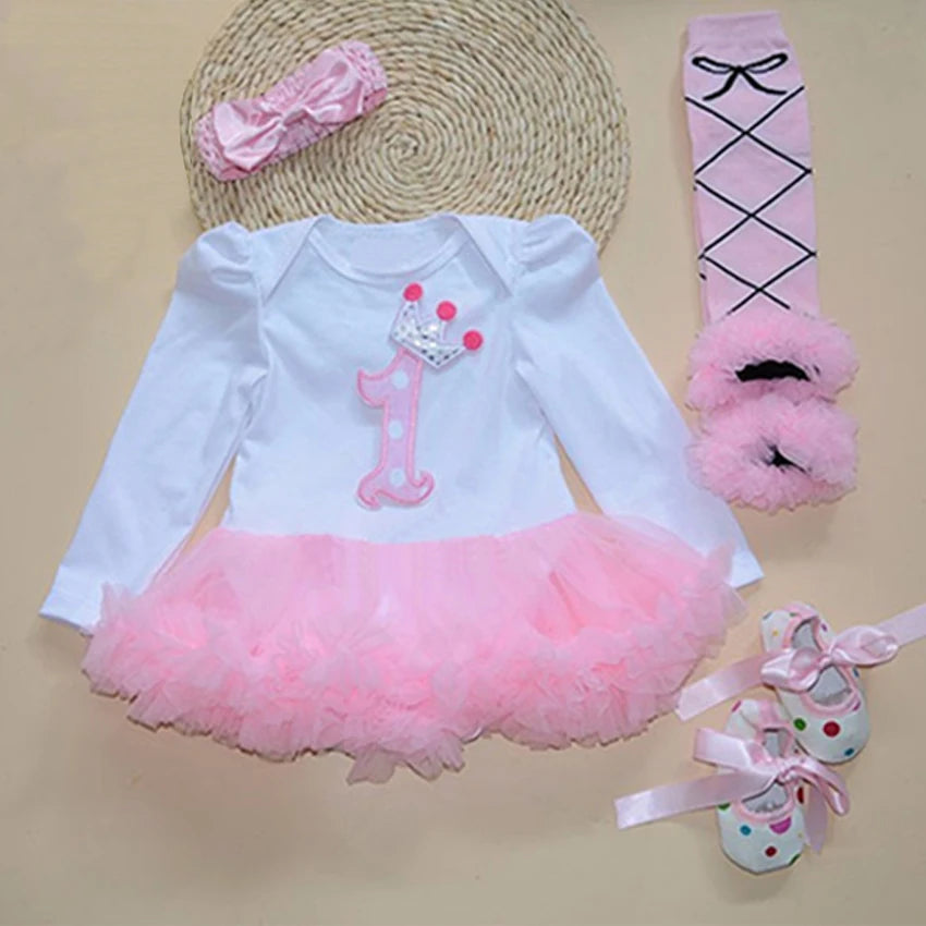 Fancy New Year Baby Girl Carnival Christmas Dress for Girls Spring Bebes Babi Holiday Infantil Clothing Party Tulle Kids Costume