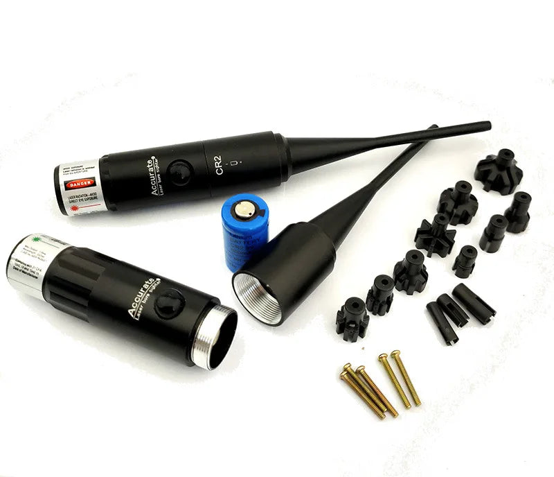 .170-.780 Bore Sighter Kit Collimator Toy Gun Red Green Dot Laser Boresighter .177 to .50 Caliber