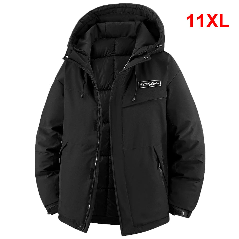Winter Thick Jacket Men 11XL Plus Size Waterproof Parkas Fashion Casual Warm Windbreaker Coat Male Outdoor Outerwear