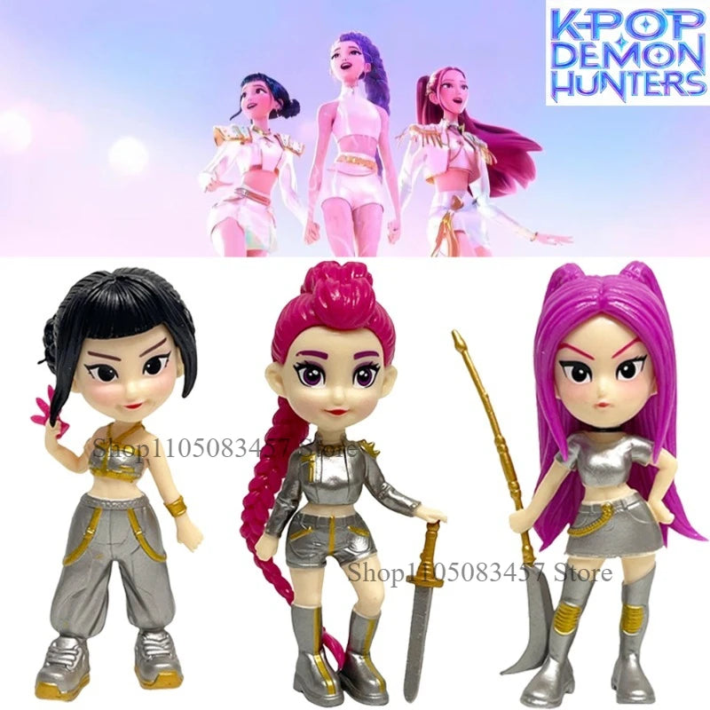 Hot Anime KPop Devil Hunter Doll Vinyl Toy Rumi Mira Zoi Character Vinyl Mask Blind Box Ornament Toy Birthday Christmas Gift