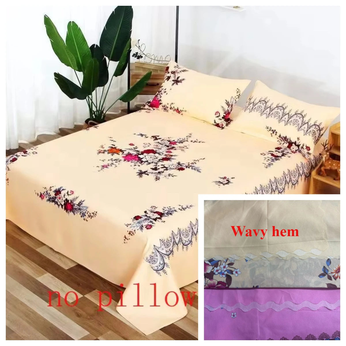 Bed Sheets Thicker Vintage Floral Household Dormitory Bedding Skin-friendly Luxury Modern Bedspread Mattress Queen King Size Ins