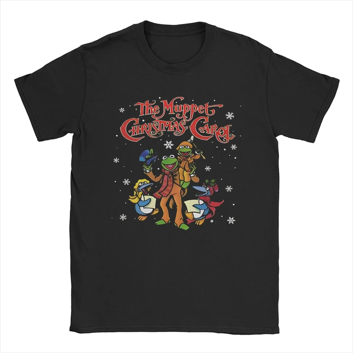 Men's The Muppet Christmas Carol Here For The Food T Shirt Cartoon 100% Cotton Clothing Cool Short Sleeve Tees Gift T-Shirts