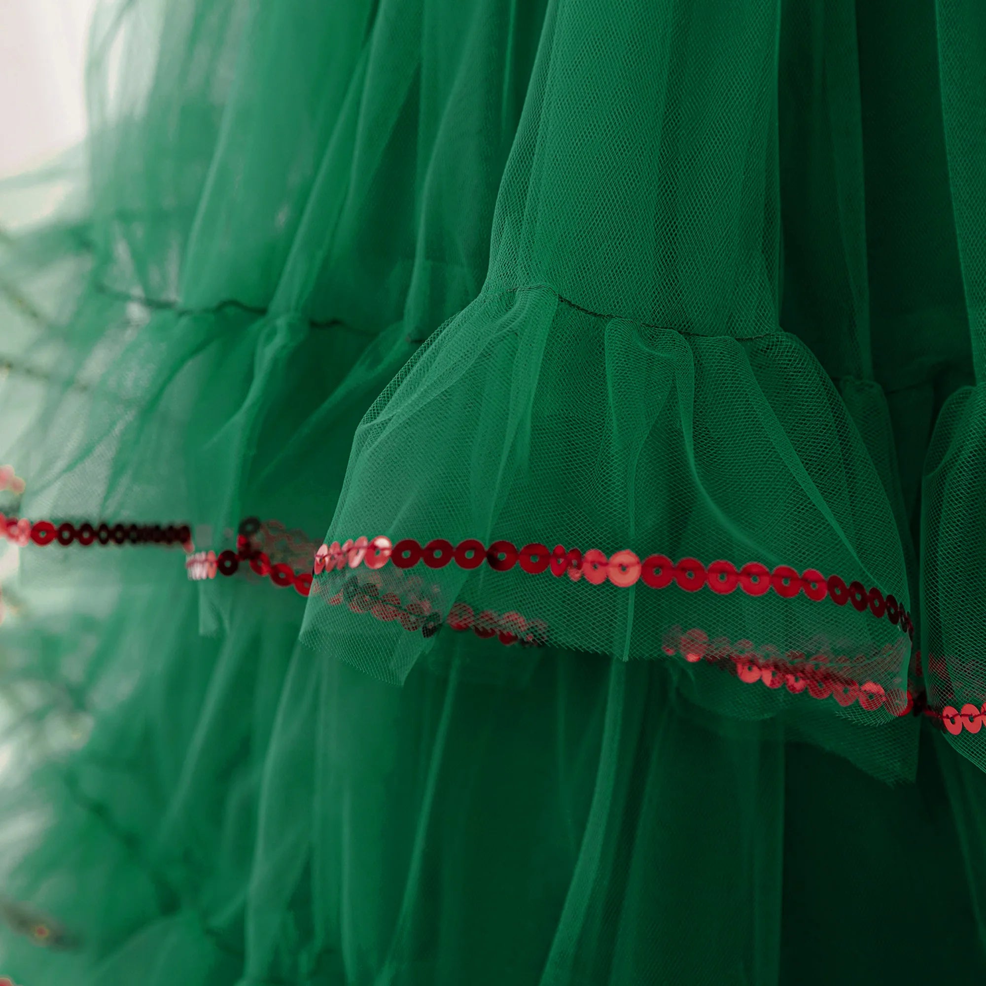 Sequin Christmas Party Costume for Girl Carnival Halloween Tulle Birthday Prom Girl Dresses Layered Wedding Evening Kids Clothes