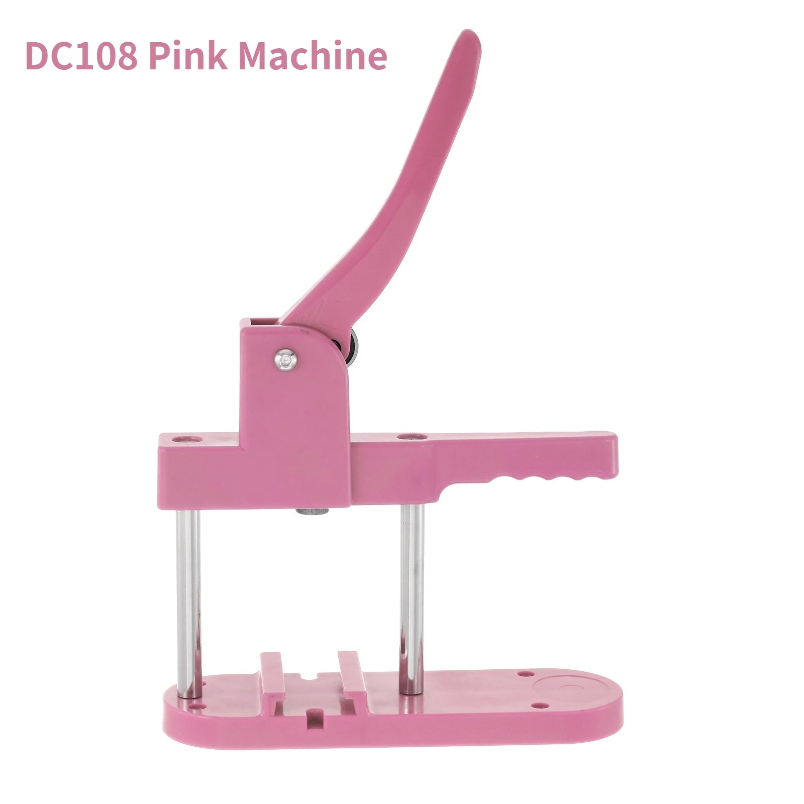 Pink/Green Button Badge Machine Mold Die DIY Round/Heart Pin Badge Making Punch Press Maker 57*53mm Badge Parts For DC108 Series