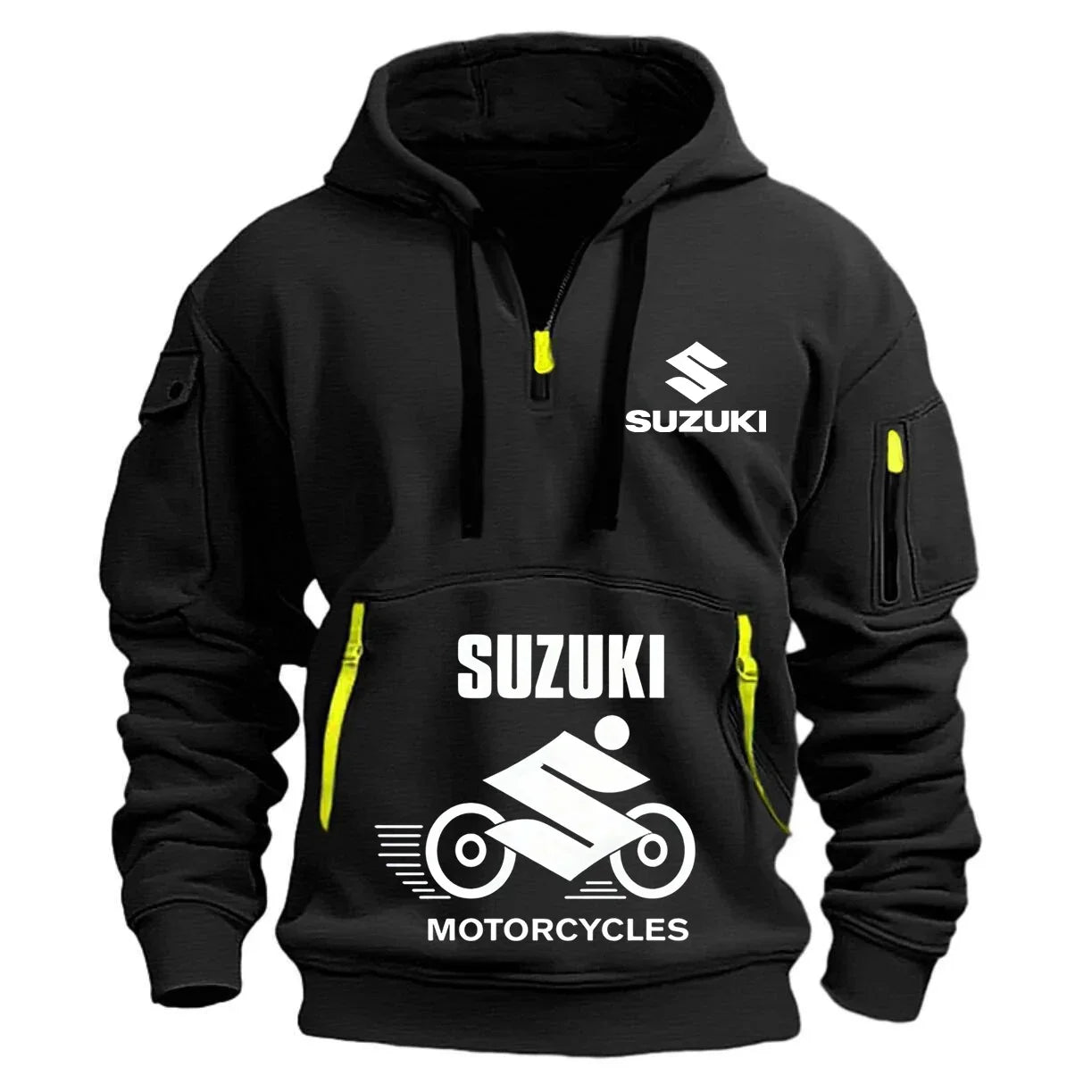 Suzuki Men's Hoodie Outdoor Motorcycle Riding Apparel High Quality Comfortable Breathable Stylish Autumn/Winter Style