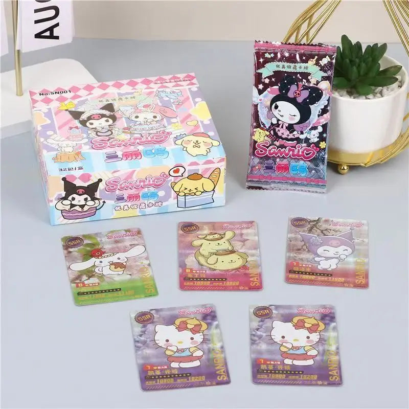 Sanrio Rhythm Box, Giekawa, Wonderful and Cute, Rare Collection Card, Flash Card Toy, Children's Christmas Festival Gift