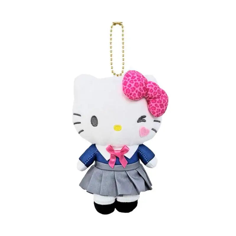 15Cm Hello Kitty Cartoon Plush Doll Keychain Pp Cotton Stuffed Doll Kawaii Couple School Bag Pendant Y2K Birthday Gift