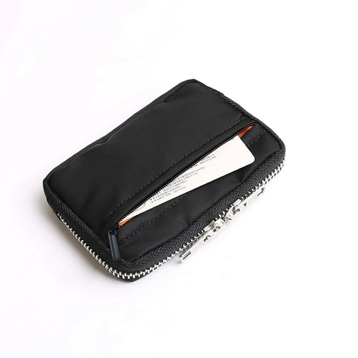 Slim-style waterproof nylon small wallet, multi-functional card holder, keychain, women's coin purse