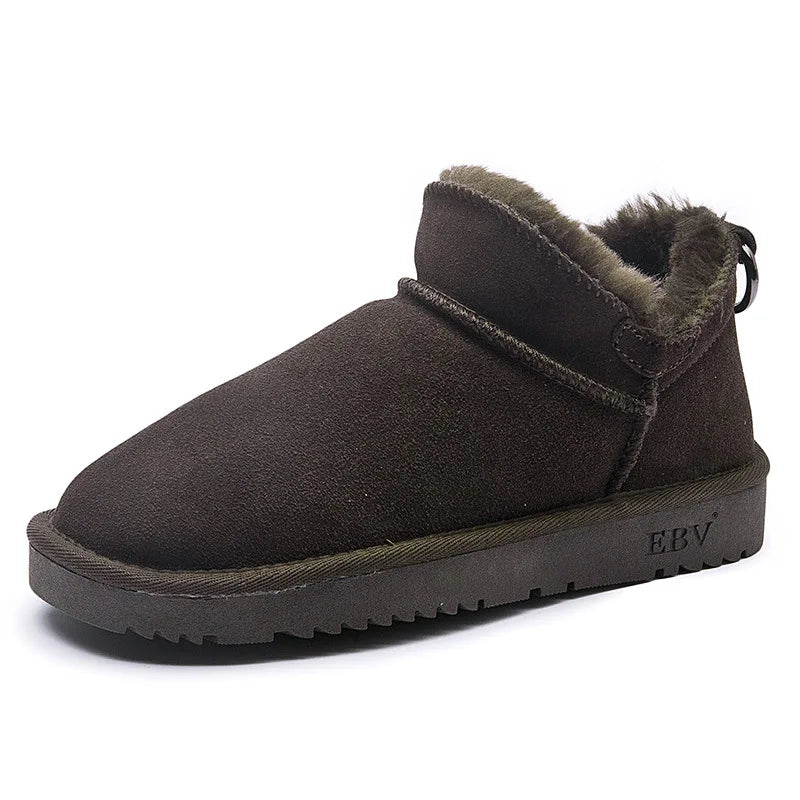 Ebv New Snow Boots Thermal Anti-slip Platform Boots Winter Warm Shoes Fashion Ankle Boots For Women Slip-resistant Durable Boots