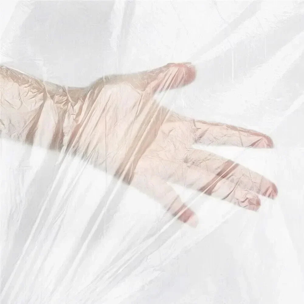 100pcs Disposable Plastic Bed Sheets Cover Bedspread SPA Massage Treatment Table Sheets Transparent Beauty Bed Waterproof Film