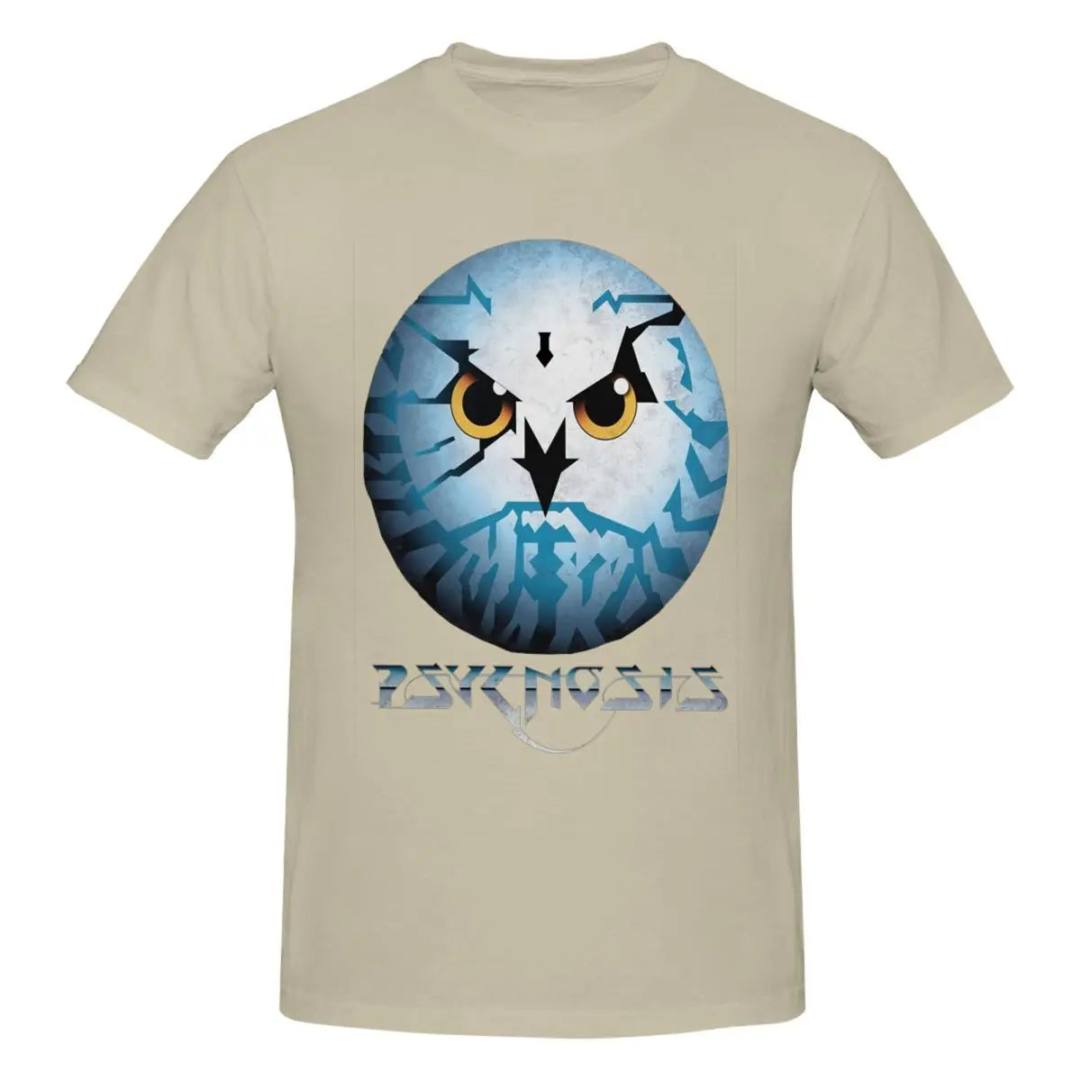 Amiga Psygnosis Owl T-Shirt for Men Cotton Oversized T Shirts Men's Tees Short O-Neck Summer Clothes Tops S-6XL