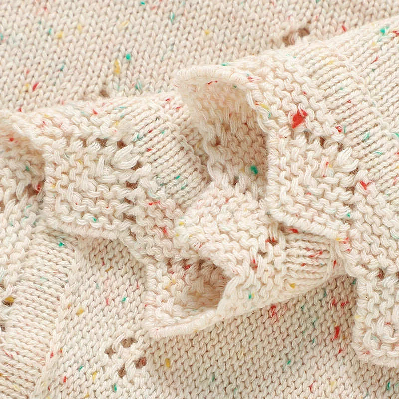 Baby Blanket Cotton Knit Infant Boy Girl Bed Quilt 100*80CM Newborn Plaid Fashion Solid Toddler Stroller Swaddle Wrap Super Soft