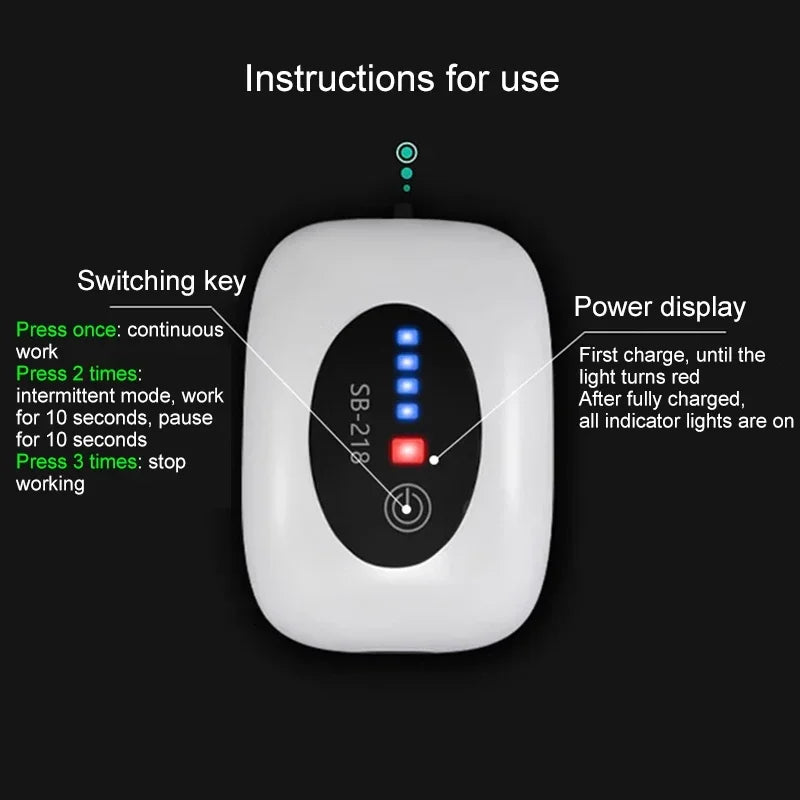 SB238 Aquarium Fish Tank Oxygen Air Pump Compressor Charging Silent USB With Battery Portable Fishing Oxygenator 6000mA Outdoor