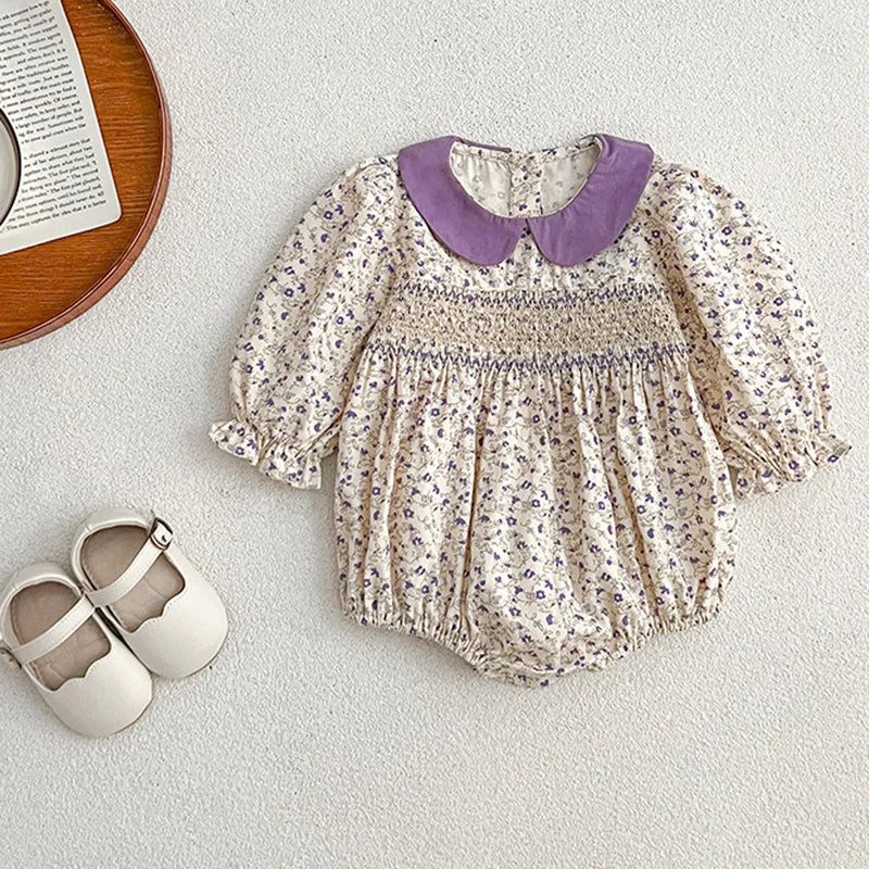 Spring Long Sleeve Baby Girl Rompers Romper Jumpsuits Baby Girl Clothes One-piece New Cotton Newborn Baby Girl Fashion Clothes