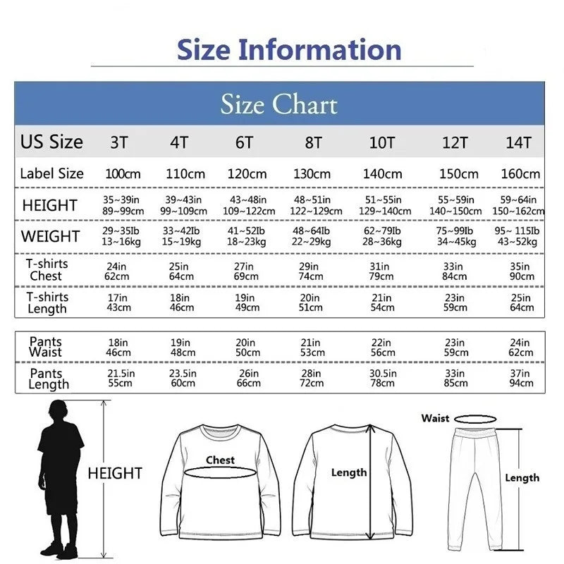 Kids Sport Outfit Teens Spring Autumn Long Sleeve T-shirt Top & Pants 2pcs Sets Boys' Gamepad Printed Tracksuit YXJ01