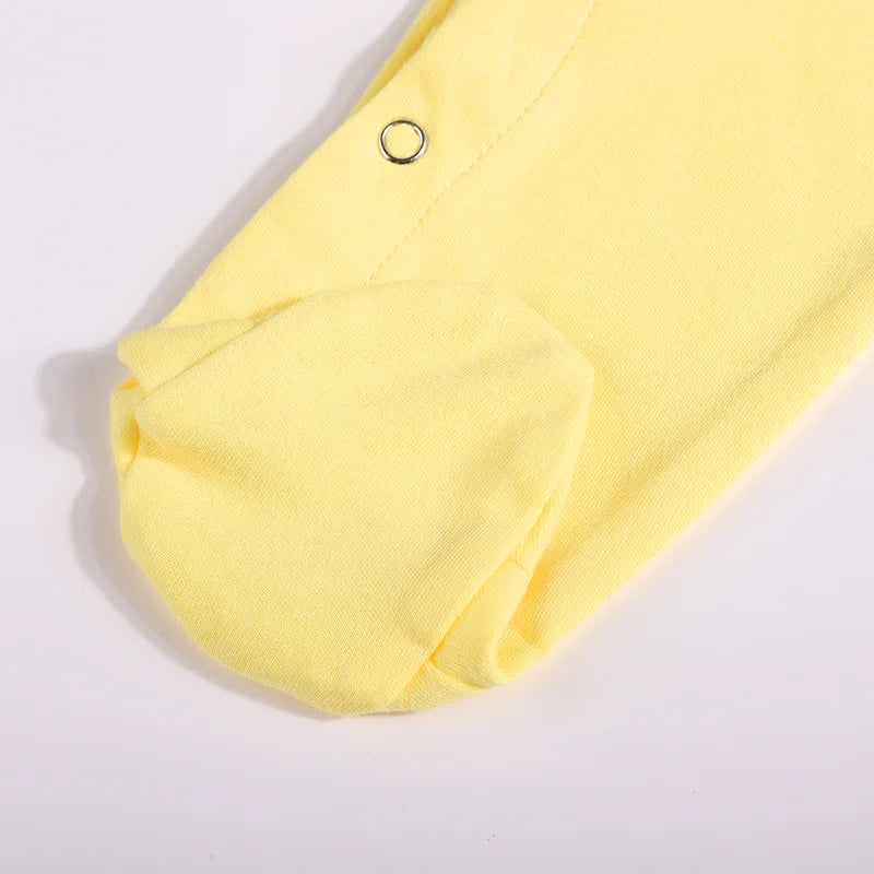 Baby Sets Boys Girls Clothing 100%Cotton Romper Solid Color Long Sleeve Bodysuits+Hat+Bib 3Pcs Set Spring Autumn Newborn Outfits