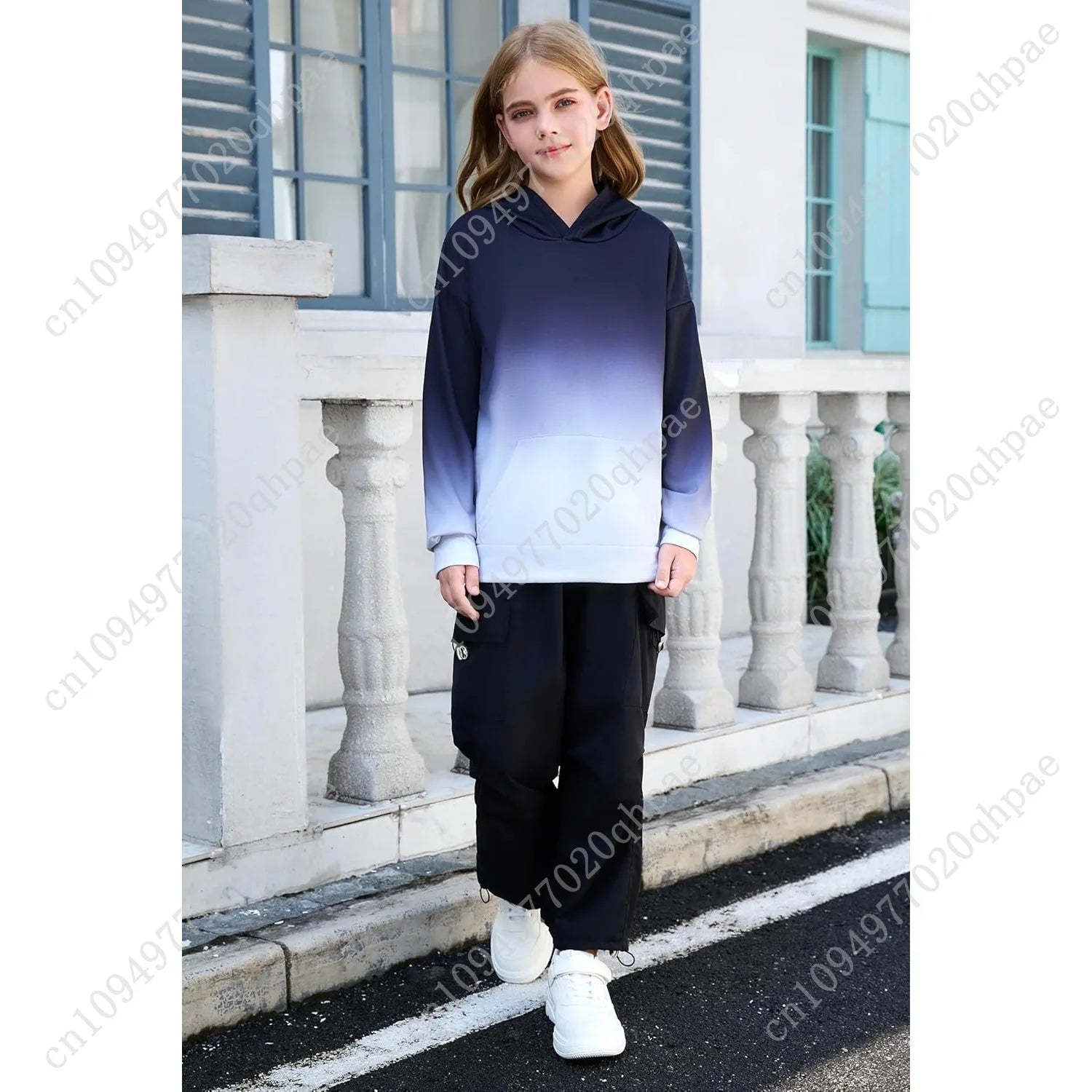 Cute Tie Dye Graphic Hoodies for Teen Girls Gradient Clothes for Girls