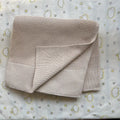 Newborn Baby Blanket Knit Children Bed Quilt Solid Color Soft Pure Cotton Infants Swaddle