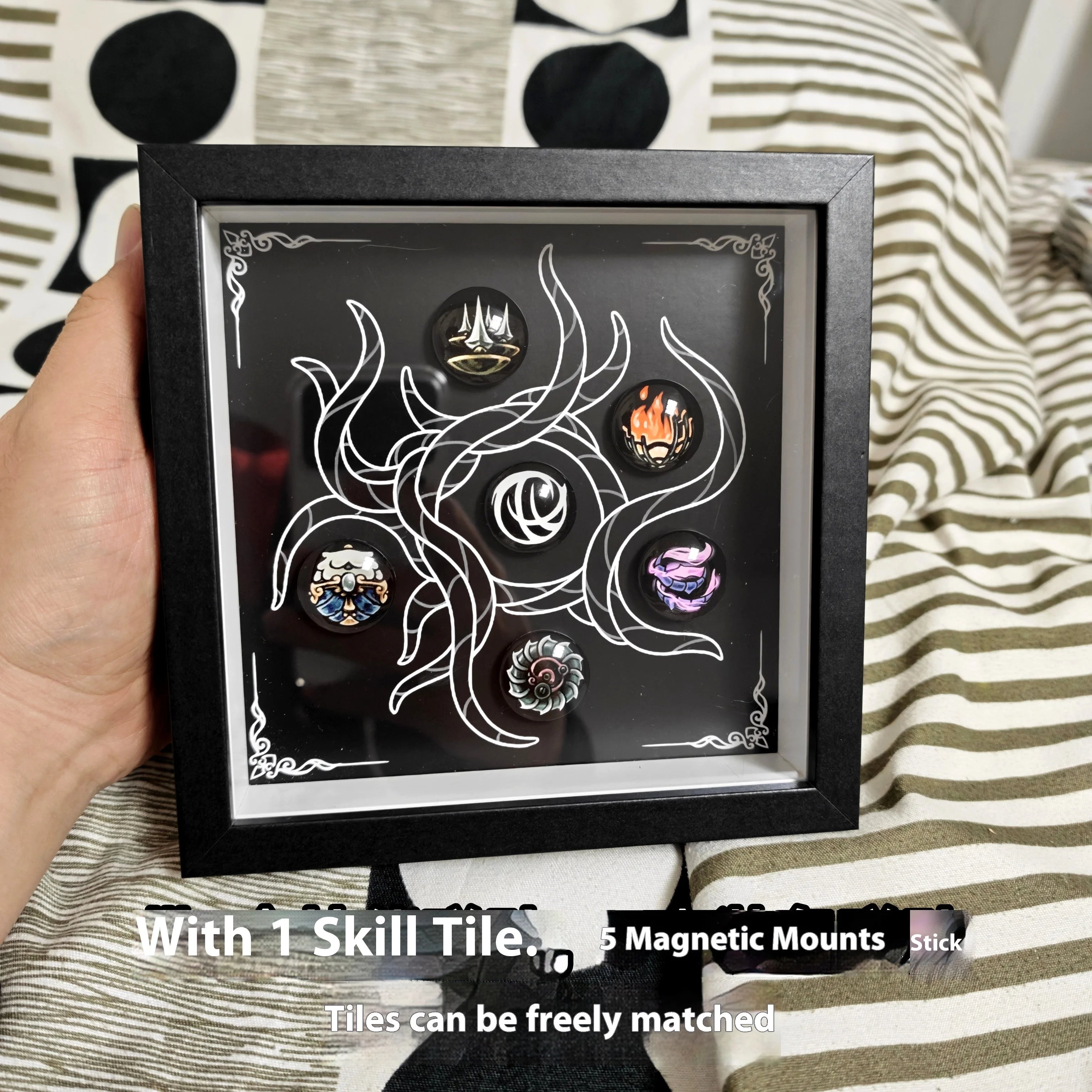 Hollow Knight Silksong Charm Set - Full Collection Magnetic Replica with Display Frame Official Style Collector's Edition