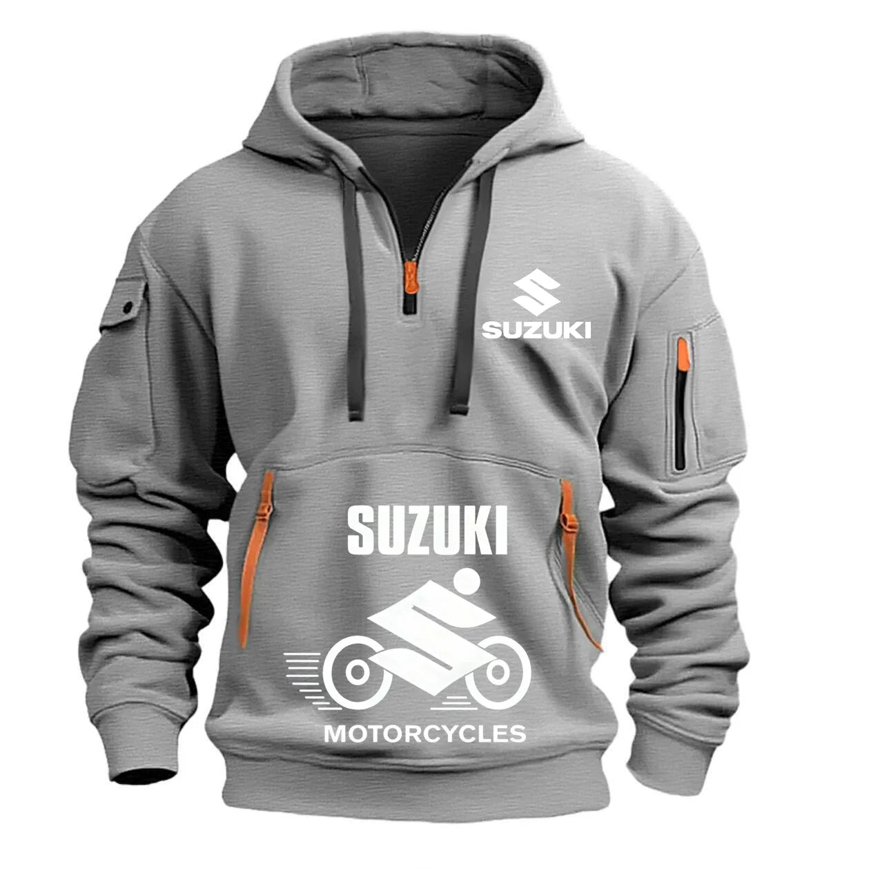 Suzuki Men's Hoodie Outdoor Motorcycle Riding Apparel High Quality Comfortable Breathable Stylish Autumn/Winter Style