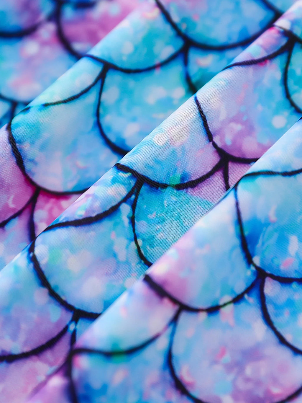 Bikini Cut Bottom Swimwear Kids Girl Color Blocking Raglan Long Sleeve Swimsuit Scale Print Rush Guard Zipper Swimming Suit New