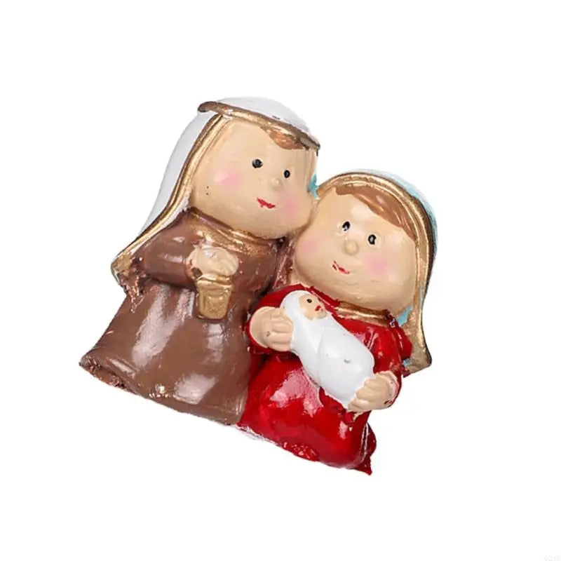 Handcraft Resin Nativity Scene Figurine Holy Family Statue Perfect For Christmas Home Decors And Religious Celebration