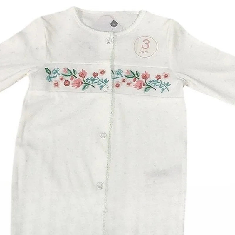 Four Season Baby Boy Footies Long Sleeves Round Collar Floral Snap Button Romper Young Children Jumpsuit Baby Girl Outfits HJ11