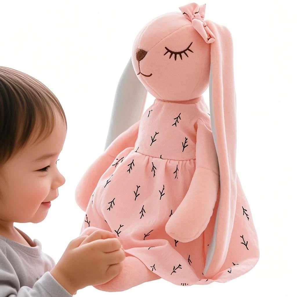 45CM Cartoon Long Ears Rabbit Doll Soft Plush Toys for Children Rabbit Sleeping Mate Stuffed Plush Animal Toys Kids Easter Gifts