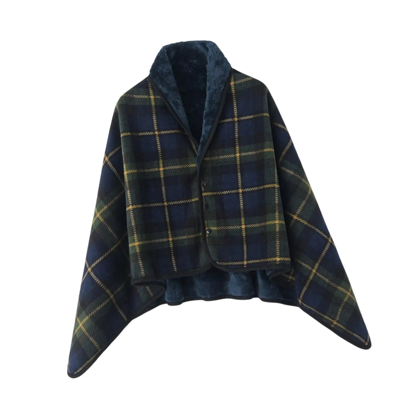 Wearable Blankets Shawl Blanket Flannel Lazy Casual Office Blanket, Poncho Blanket Sleeveless Lap Blanket for Bed Home Intdoor