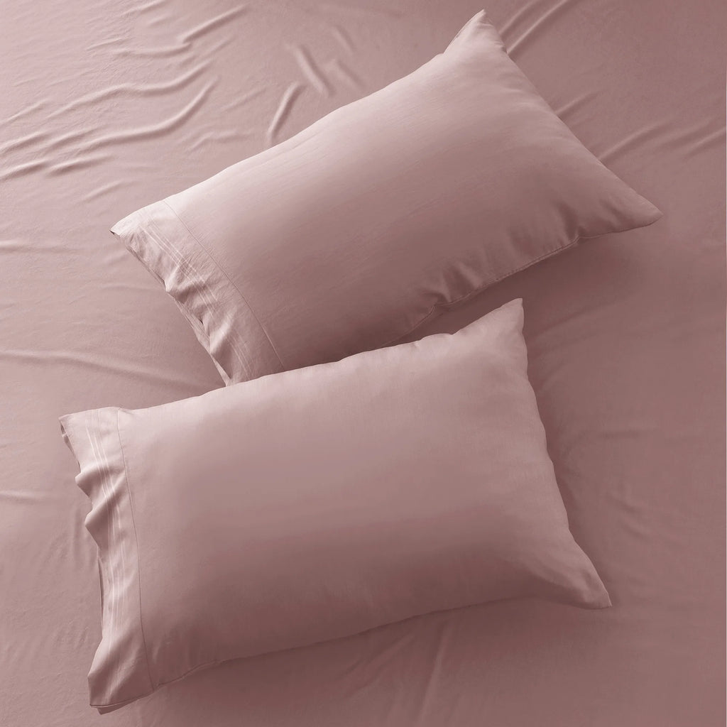 4-piece set of solid-colored bed sheets - 1801 series fashionable and comfortable bedding set