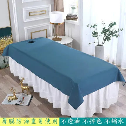 1pcs Waterproof Oilproof Bed Sheets for Beauty Salon, SPA Massage, Skin-friendly Filmed Bed, Table Cover Sheet for Barbershop