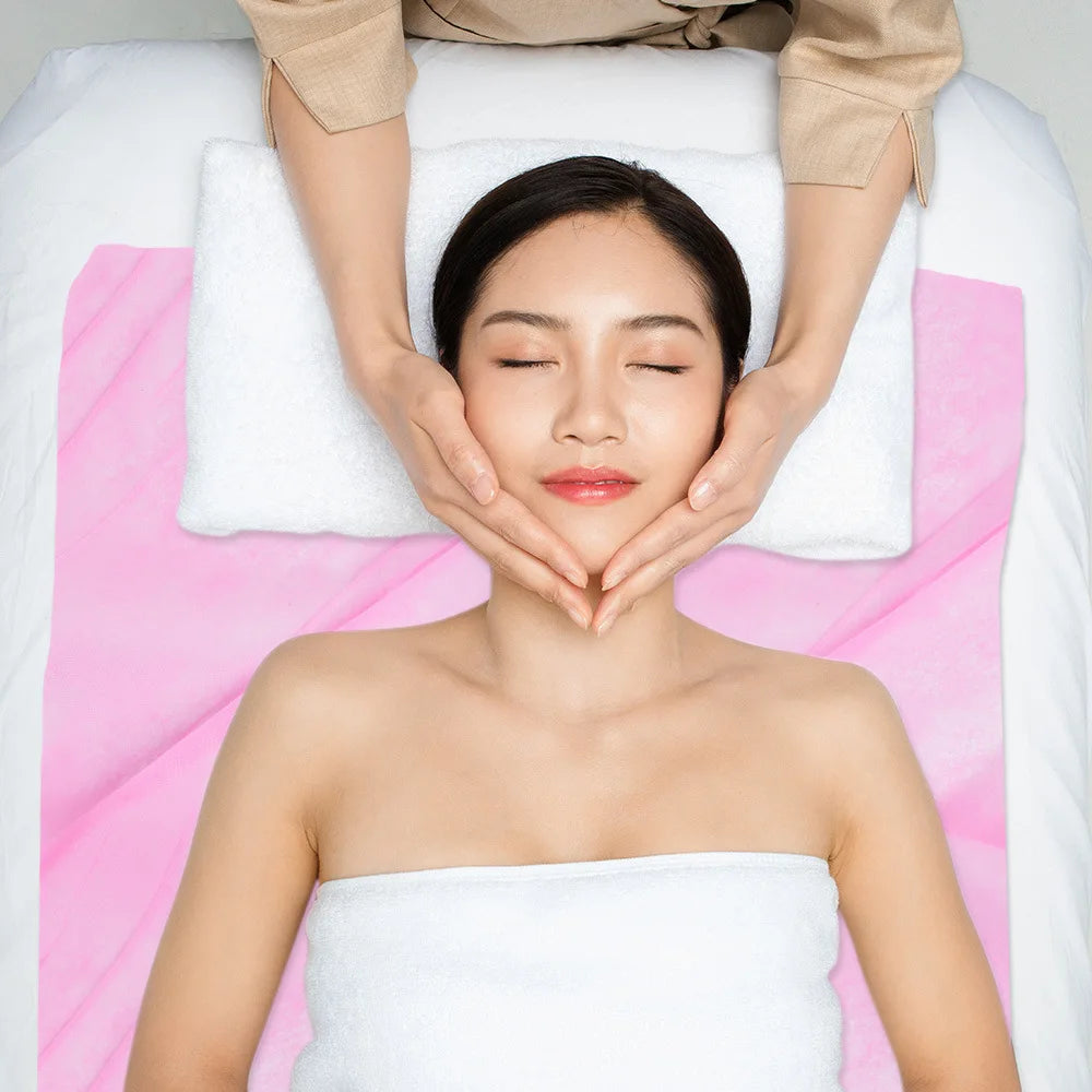 10pcs 140x80cm  Non Woven Disposable Bed Sheet Spa Massage Breathable Solid Bed Cover Travel Business Hotel Hospital Sheet