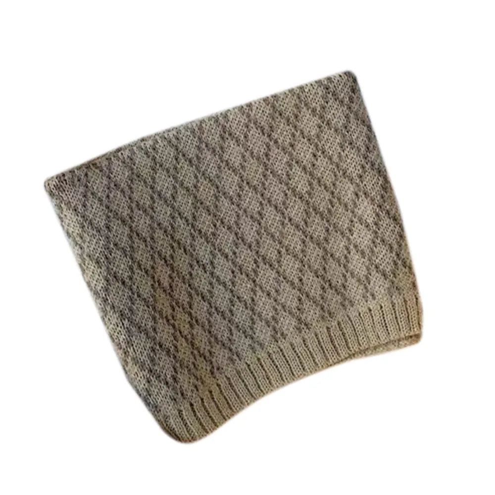 Bib Baby Thermal Neck Warmer Thickened Windproof Coldproof Boys Girls Knitted Scarf Neckerchief Warm Neck Cover Snood Cowl Tube