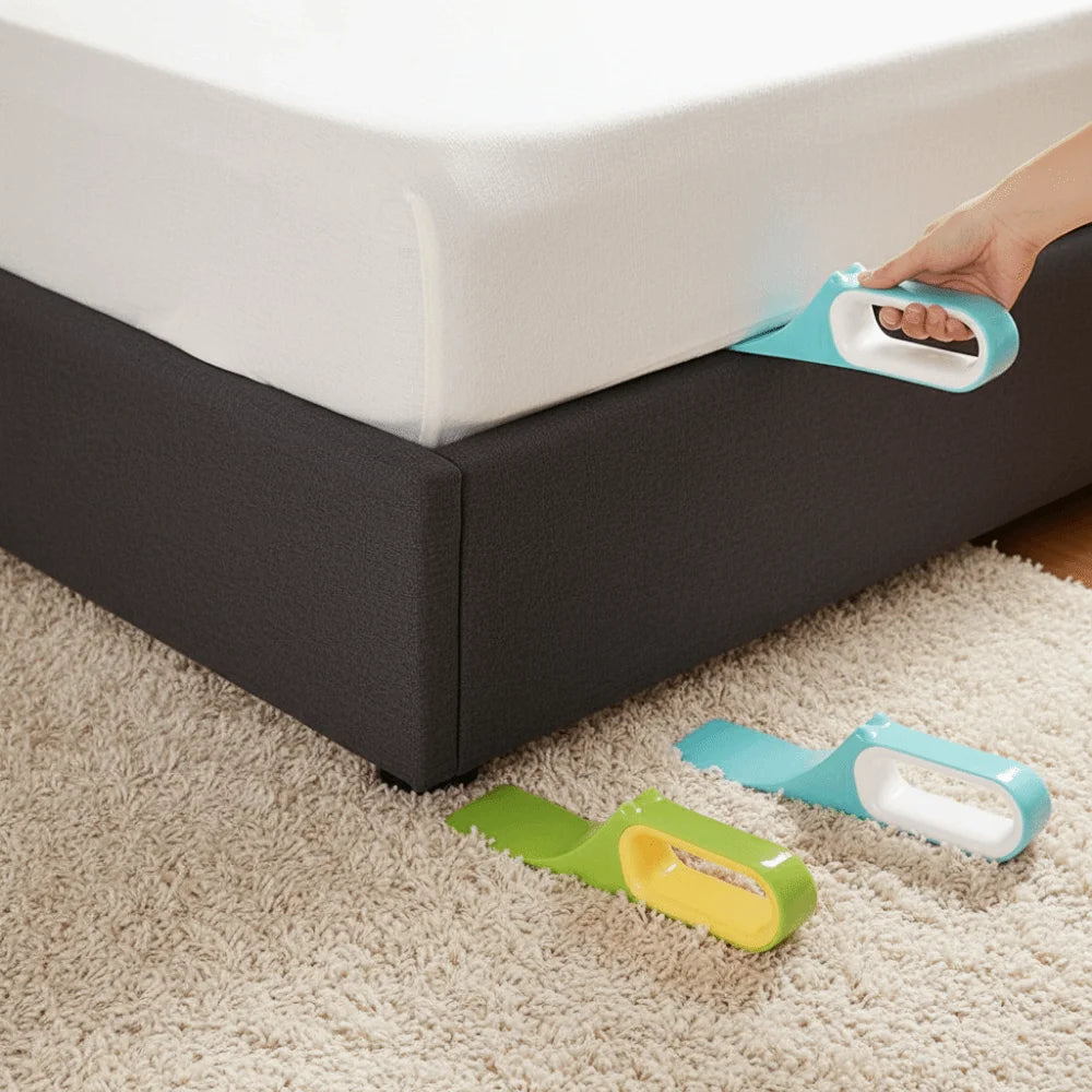 Plastic Bed Sheet Tucker Cartoon Labor-Saving Mattress Lifter Ergonomic Design Non-slip Sheet Change Helper Changing Sheets
