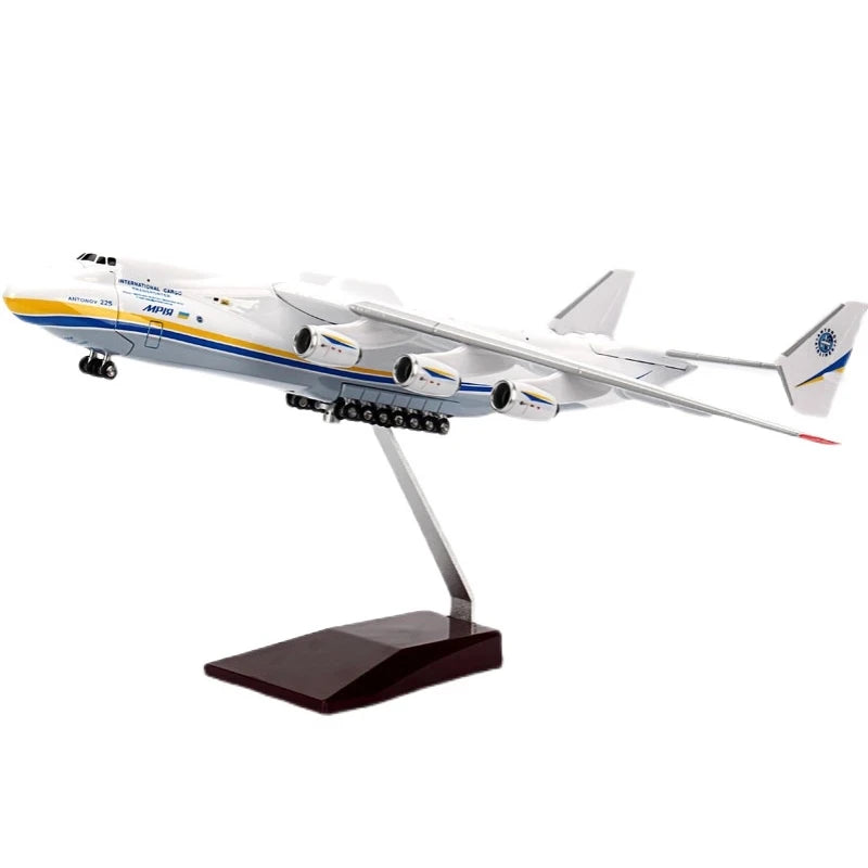 42CM 1/200 Scale Anniversary Decor For Antonov AN-225 Mriya Transport Aircraft Simulation Airplane Resin Replica Model Collectio