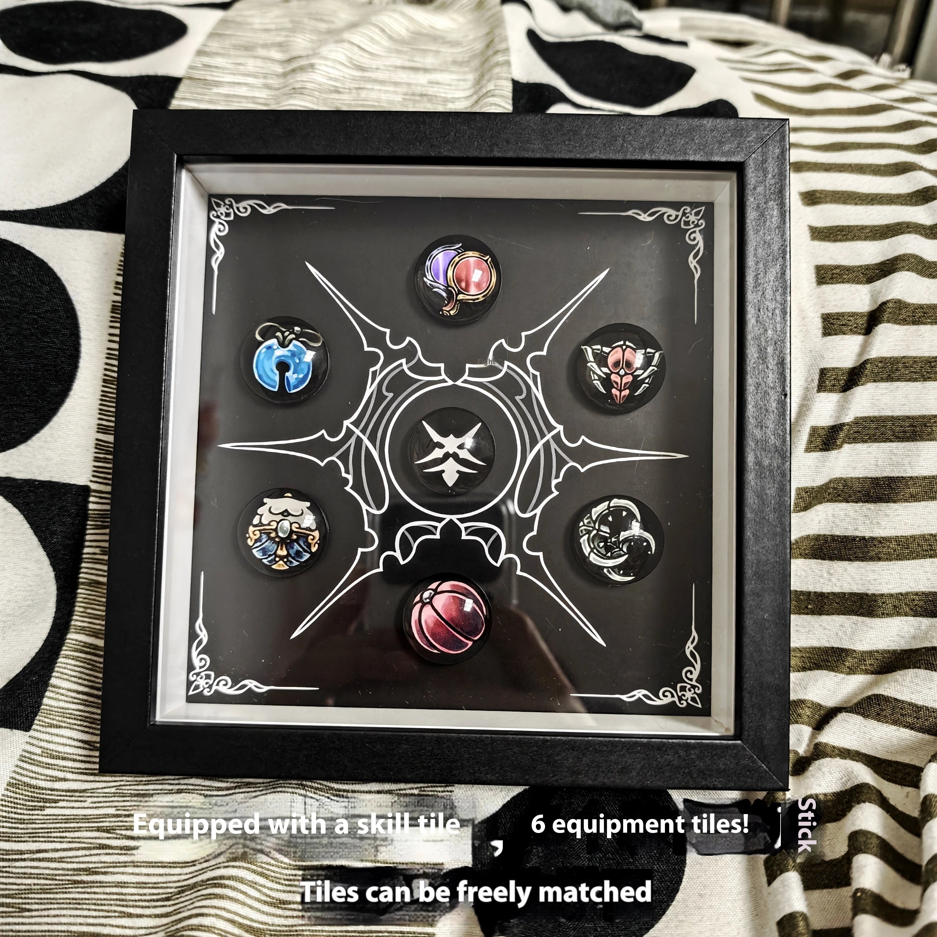 Hollow Knight Silksong Charm Set - Full Collection Magnetic Replica with Display Frame Official Style Collector's Edition