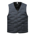 Winter Men Fleece Lined Vest Jacket Windproof Wool Liner Warm V-neck Casual Sleeveless Coats Padded Thicken Outdoor Waistcoats