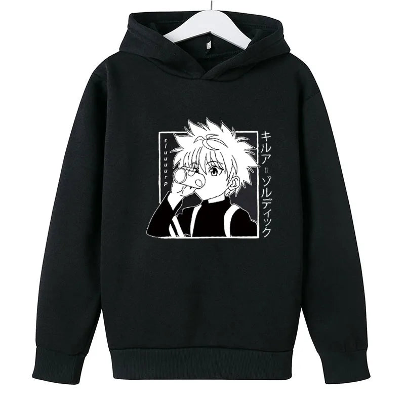 Hoodies For Girls 14 Years Old Pullover Sweatshirts For Boy  Child clothes Oversized Hoodie Anime Cotton Clothes GhostBlade