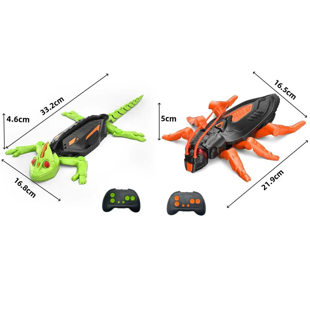Remote Control Wall Climbing Gecko Robot Toy for Kids, Rechargeable RC Wall Climbing Lizard Robot Toy Realistic Biomimetic