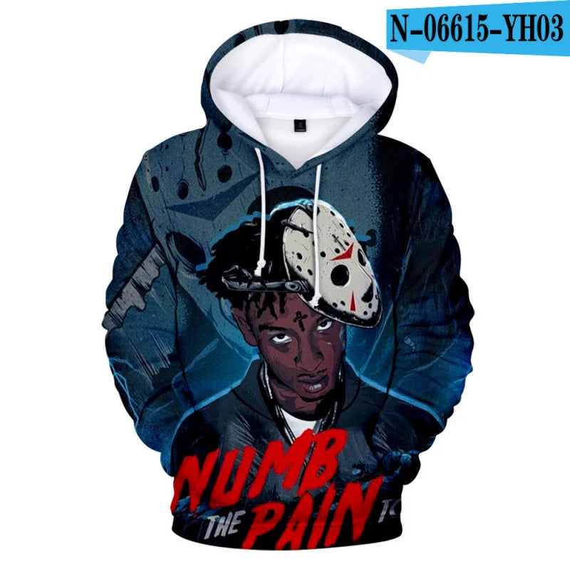 1 Piece Custom Your Picture Hoodies Rapper YoungBoy 3D Print Sweatshirts Men Women Hooded Oversized Hoodie Fashion Kids Pullover
