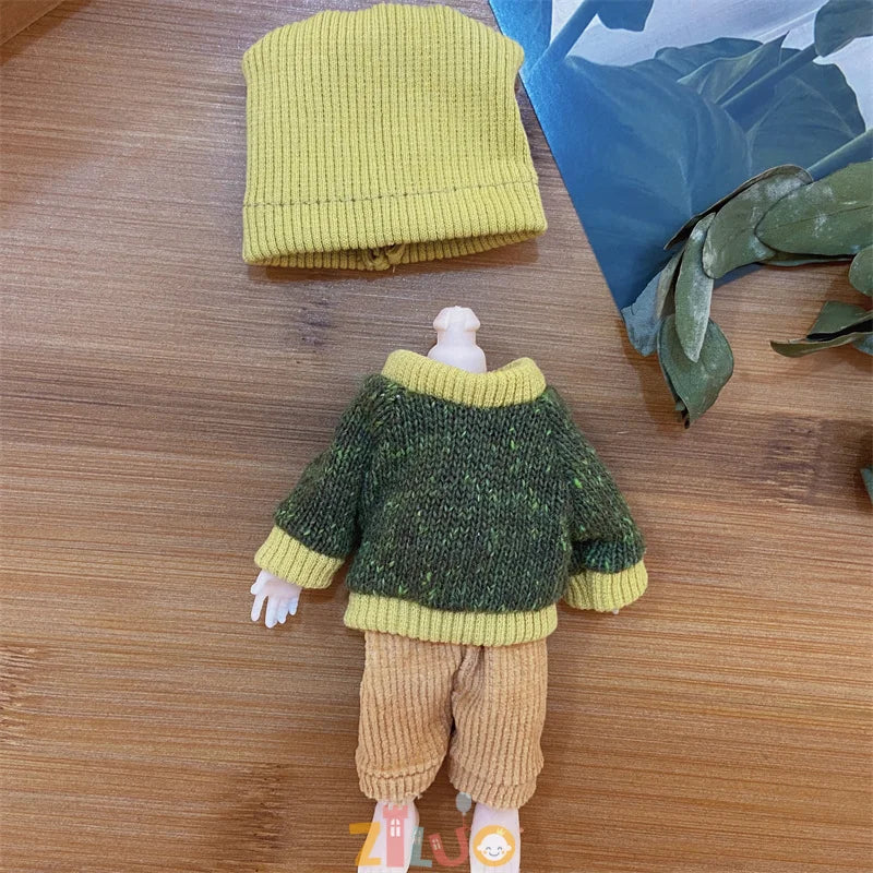 16-17cm BJD Doll Clothes for Boys Girls Princess Dress up Cute Doll Clothes Kids Birthday Gifts Children's Toys