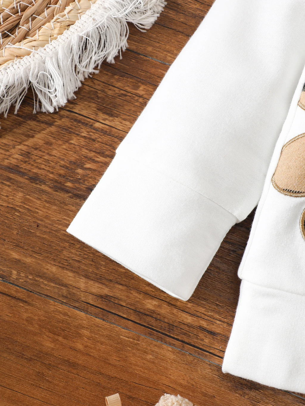 IURNXB 2pcs Baby Clothes Set Infant Cartoon Bear Plaid Patchwork Hoodie Top+Sweatpants Outfits Casual Children Sweatsuits 1-3Y