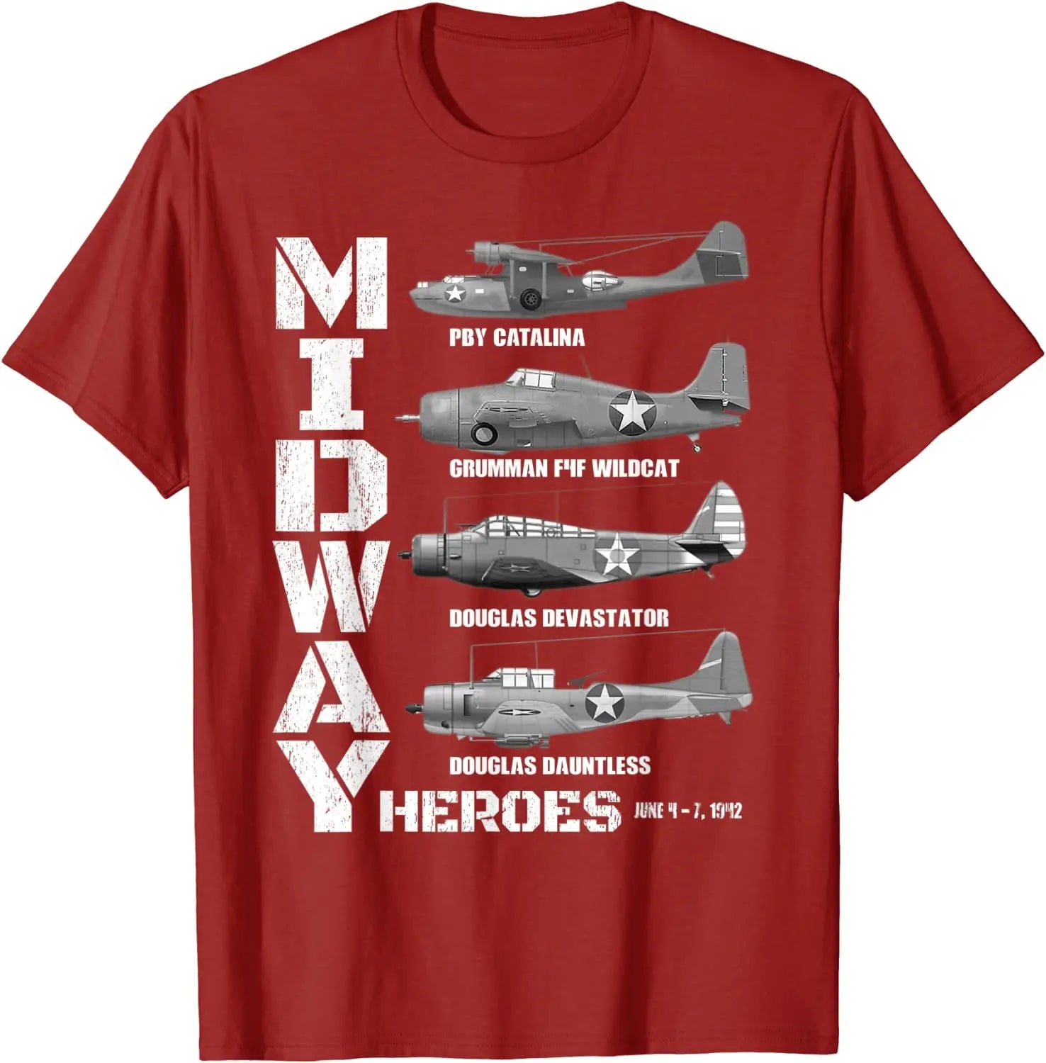 The Battle of Midway Plane Spotting American WW2 Planes Men T-Shirt Short Sleeve Casual 100% Cotton O-Neck Summer Shirts