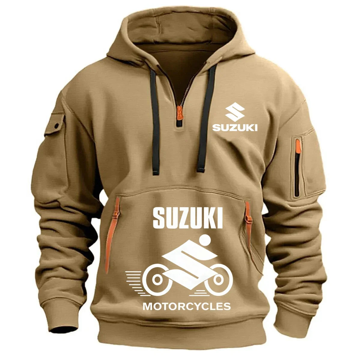 Suzuki Men's Hoodie Outdoor Motorcycle Riding Apparel High Quality Comfortable Breathable Stylish Autumn/Winter Style