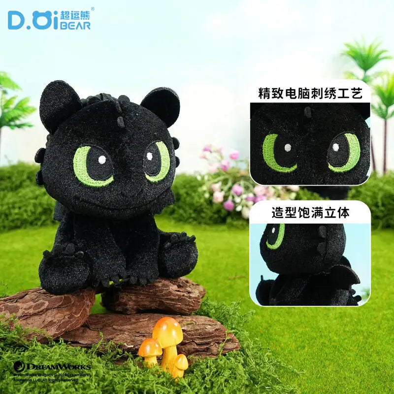 Potdemiel Toothless Plush Keychain Dragon Trainer Plush Doll Keychain Cartoon Toothless Bag Pendant