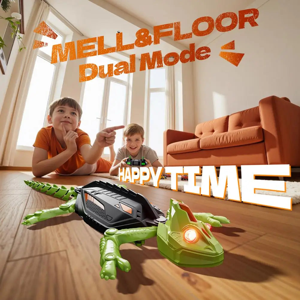 Remote Control Wall Climbing Gecko Robot Toy for Kids, Rechargeable RC Wall Climbing Lizard Robot Toy Realistic Biomimetic