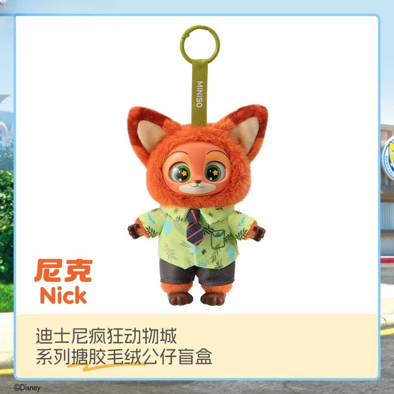 New Genuine Zootopia Vinyl Series Blind Box Cute Cartoon Character Vinyl Plush Bag Pendant Toy Doll Mystery Box Trendy Toys Gift
