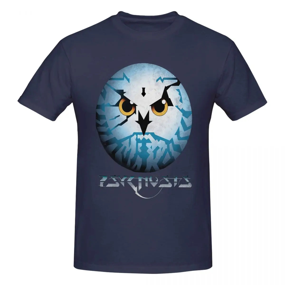Amiga Psygnosis Owl T-Shirt for Men Cotton Oversized T Shirts Men's Tees Short O-Neck Summer Clothes Tops S-6XL
